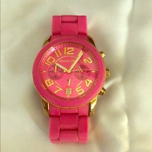 Pink Michael kors watch- gently used